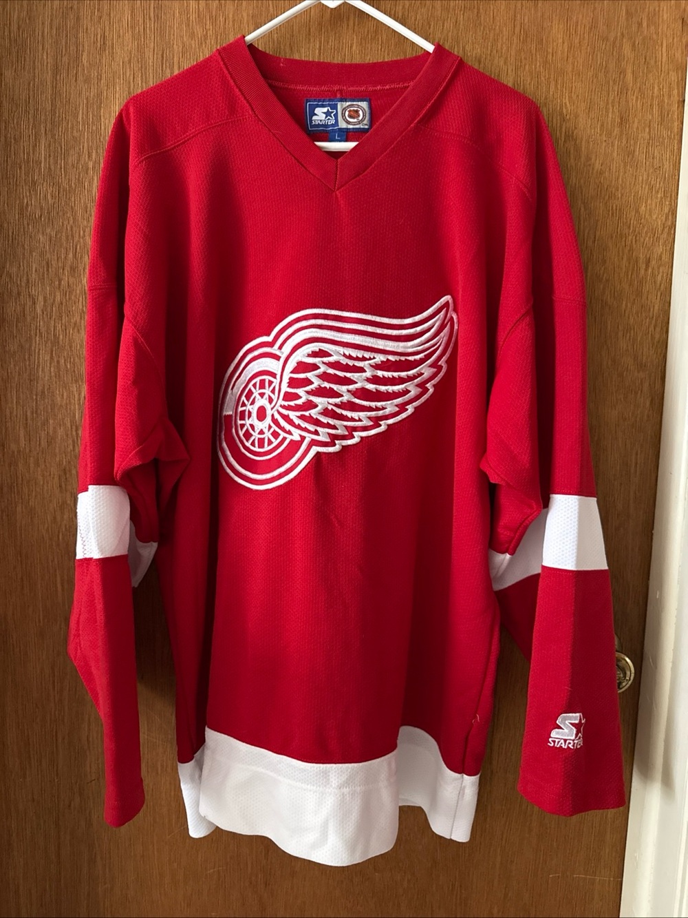 1998 Starter Detroit Red Wings Red NHL Hockey Jersey
